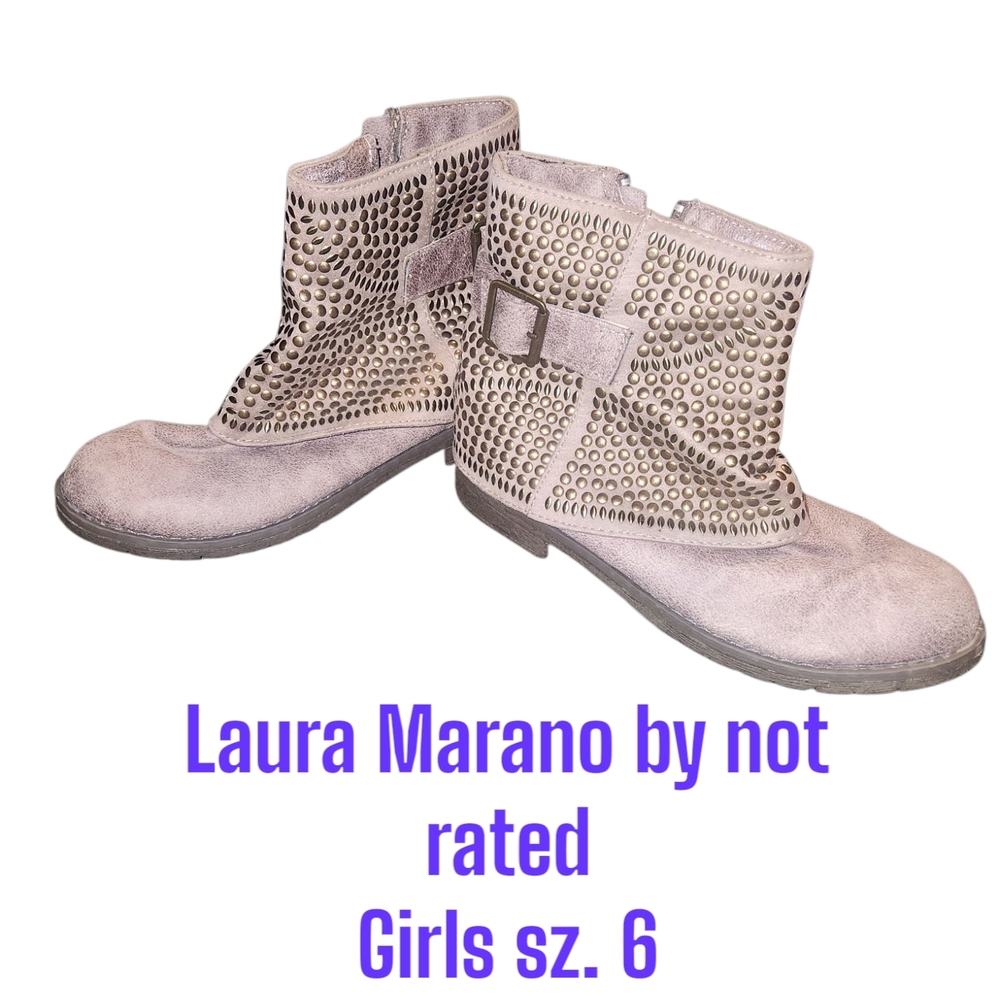 Not Rated Girls' Studded Gray Boots